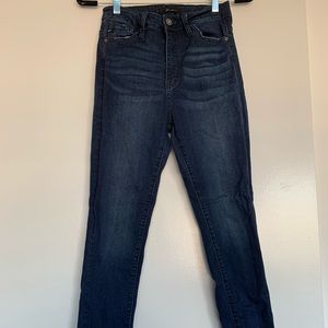 Dark Wash Long Stretchy Jeans